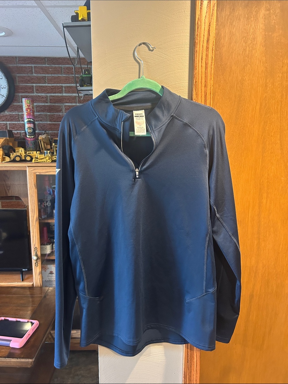 Gymshark Navy Quarter-Zip Training Pullover